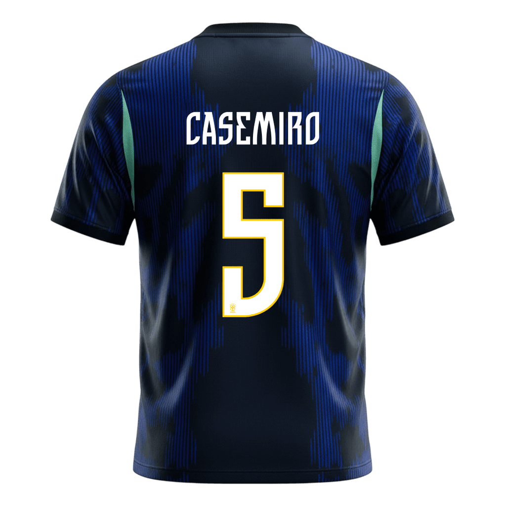 CASEMIRO #5 Brazil Away Soccer Jersey World Cup 2026