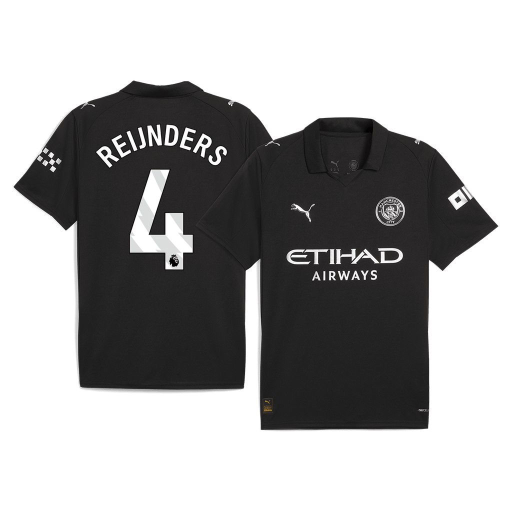 REIJNDERS #4 Manchester City Away Soccer Jersey 2025/26