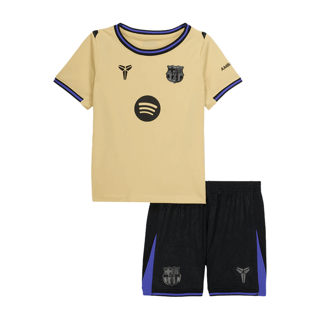 Kids Barcelona Custom Away Soccer Kits 2025/26