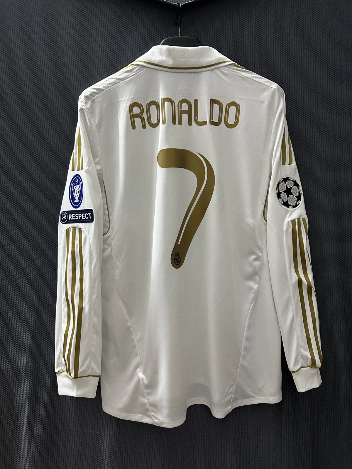 Ronaldo #7 Real Madrid 11/12 Home Long Sleeve Retro Jersey