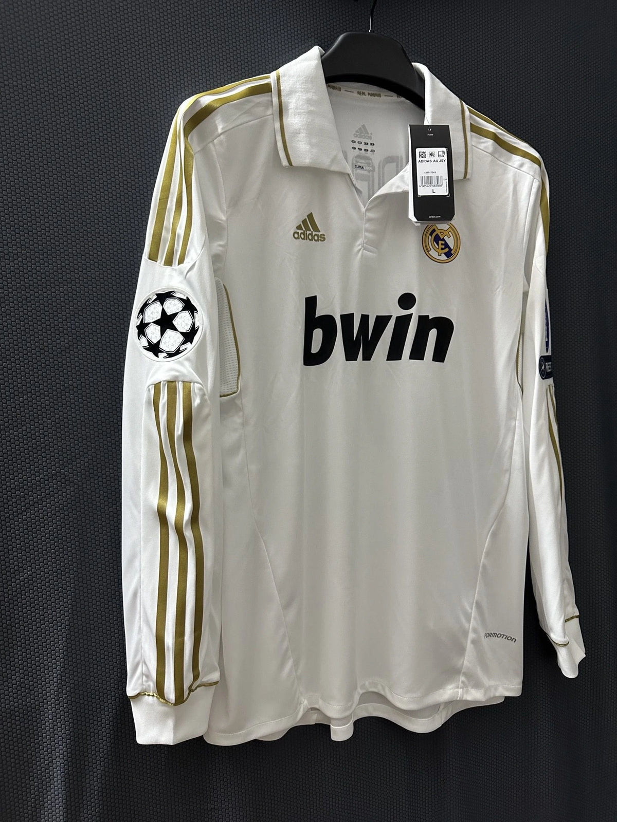 Ronaldo #7 Real Madrid 11/12 Home Long Sleeve Retro Jersey