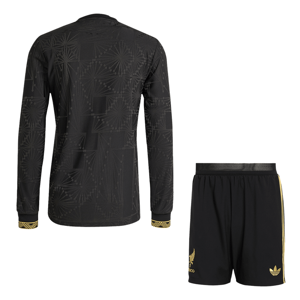 Mexico Third Away Long Sleeve Authentic Jerseys Kit 2025 - Gold Cup