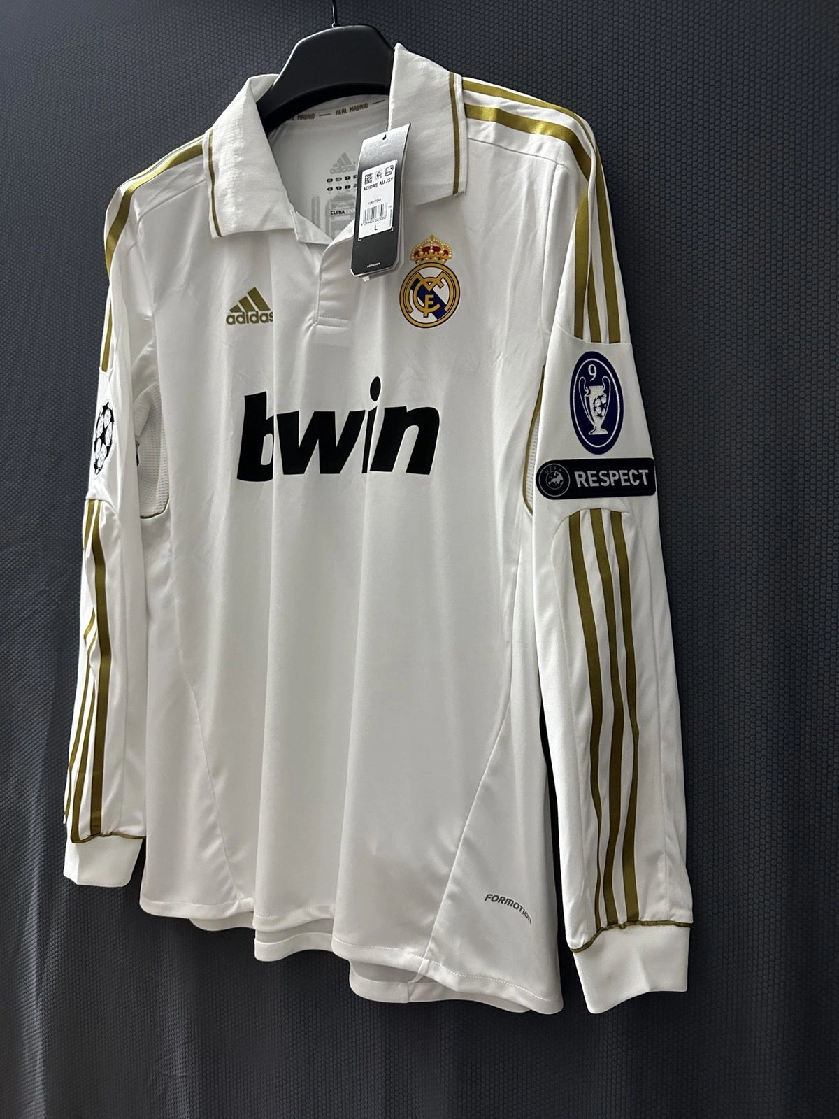 Ronaldo #7 Real Madrid 11/12 Home Long Sleeve Retro Jersey