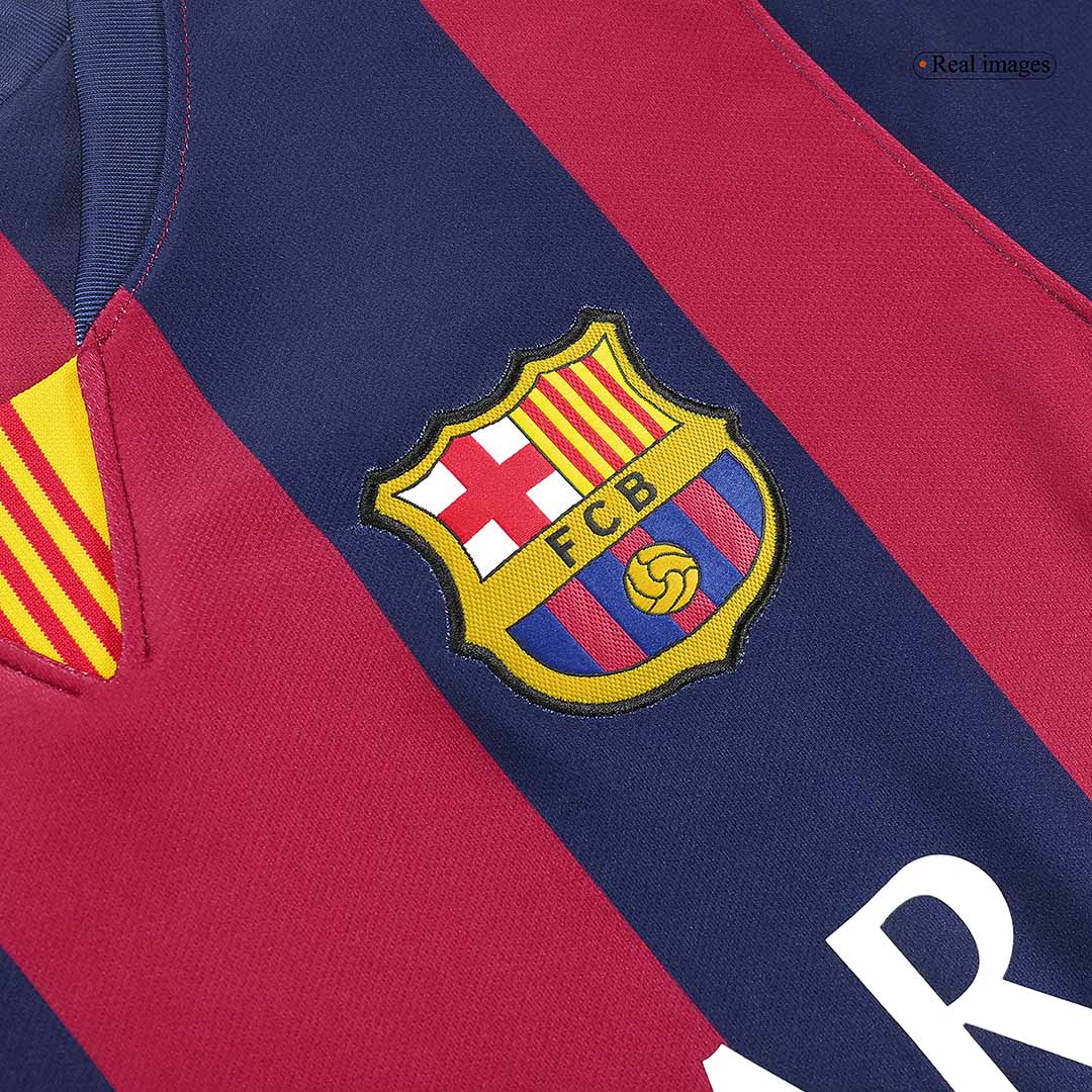 Retro Jersey SUáREZ #9 Barcelona Retro Jersey Home Soccer Shirt 2014/15