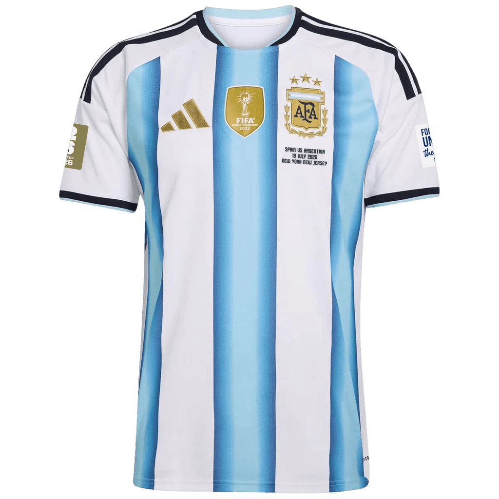 Argentina Home Player Version Jersey World Cup 2026 - Final Match(With Patches)