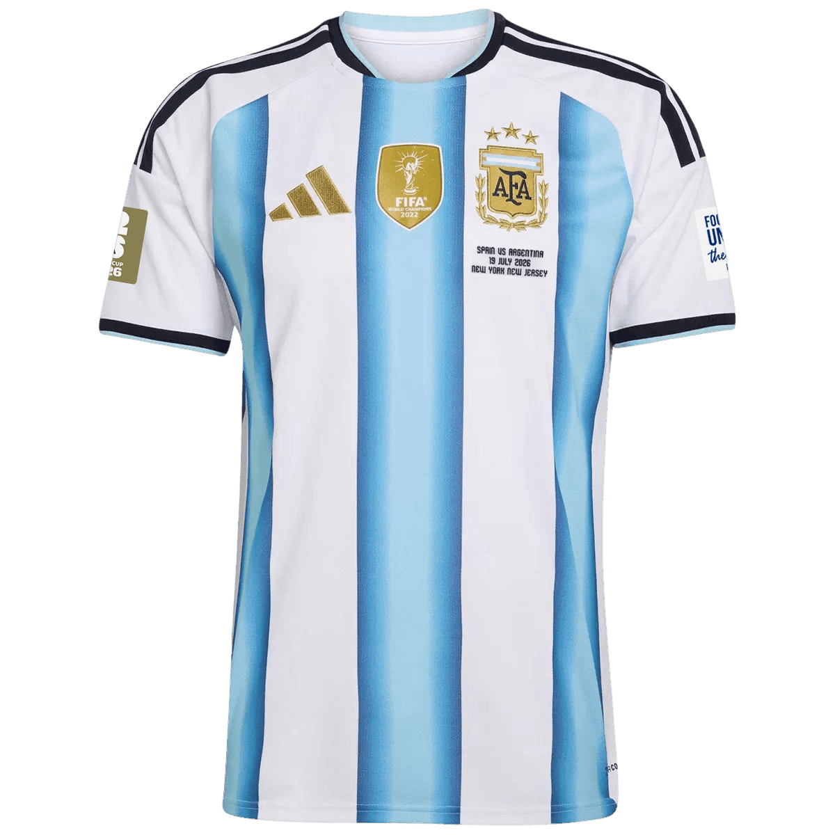 Argentina Home Player Version Jersey World Cup 2026 - Final Match(With Patches)