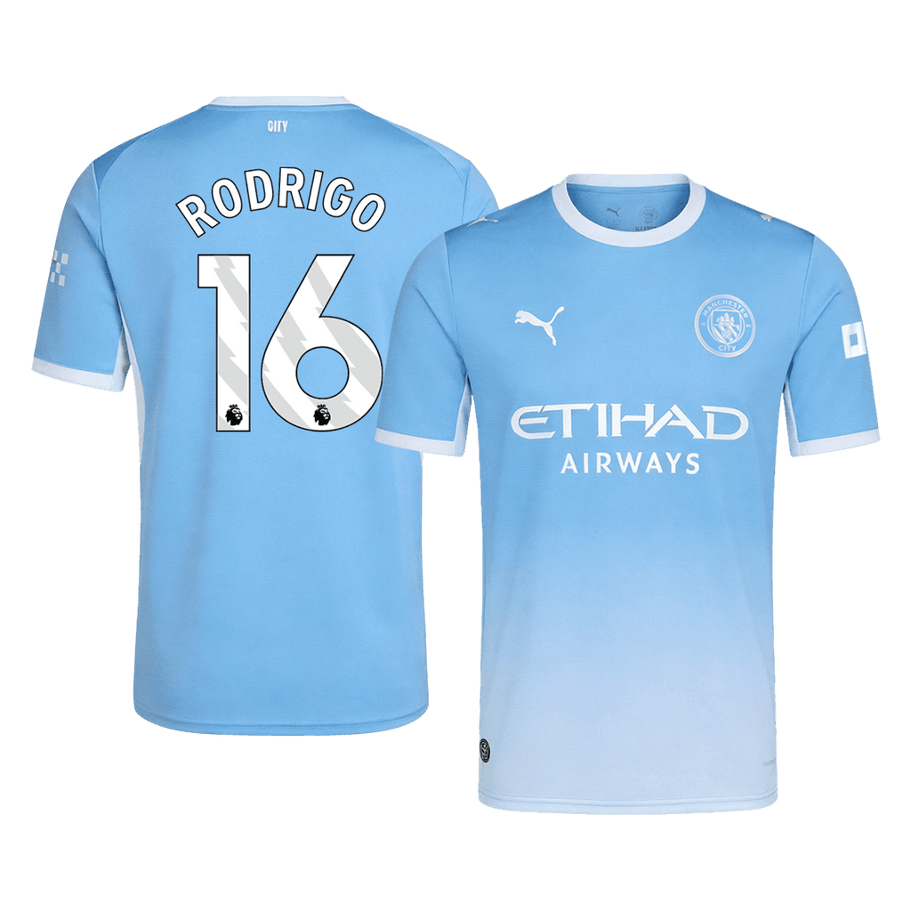 RODRIGO #16 Manchester City Home Soccer Jersey 2026/27