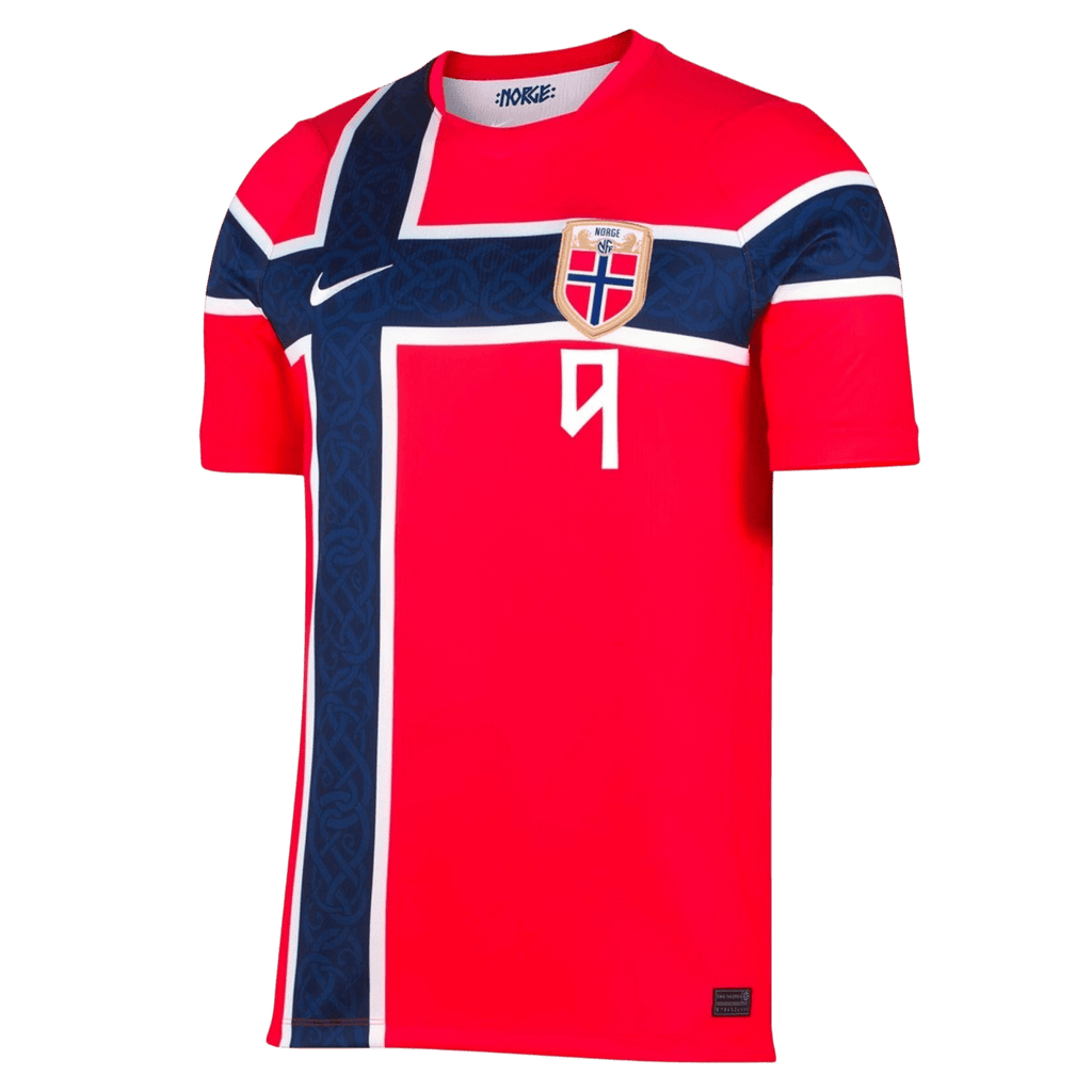 BRAUT HAALAND #9 Norway Home Soccer Jersey World Cup 2026