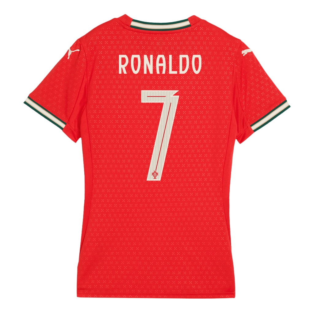RONALDO #7 Women's Portugal Home Soccer Jersey 2025 Red