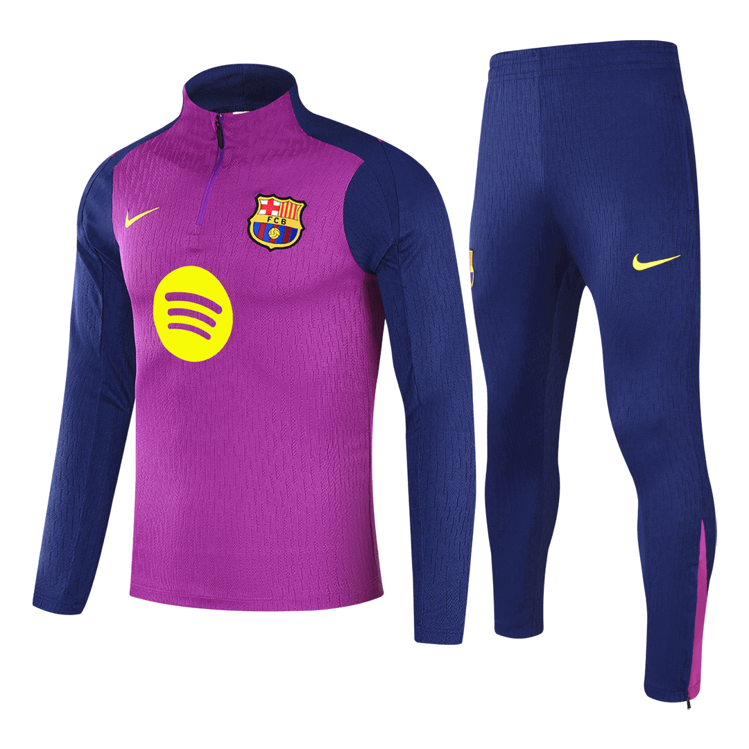 Barcelona 1/4 Zip Tracksuit 2025/26 Purple
