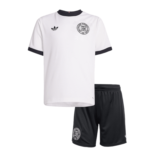 Kid's Germany 125th Anniversary Soccer Jersey Kit(Jersey+Shorts) 2025 White