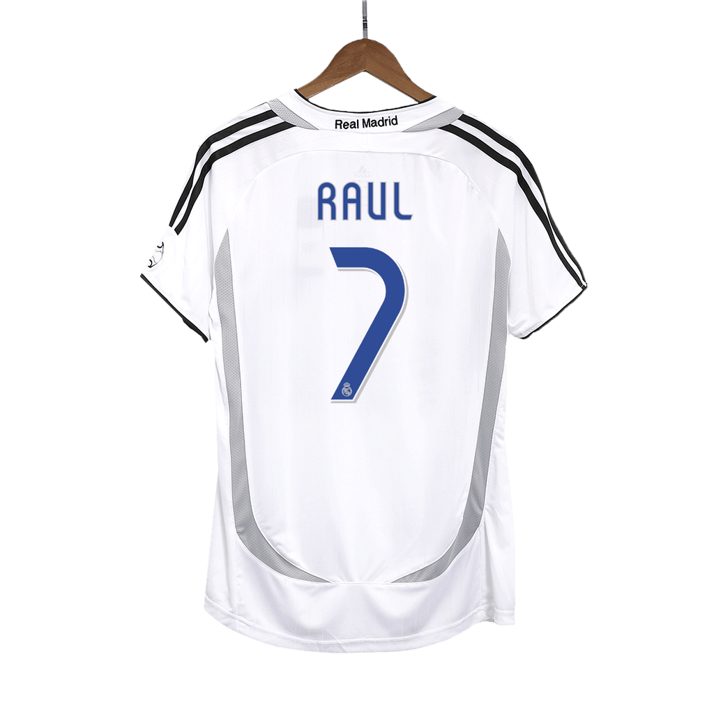 Retro Jersey RAUL #7 Real Madrid Retro Jersey Home Soccer Shirt 2006/07
