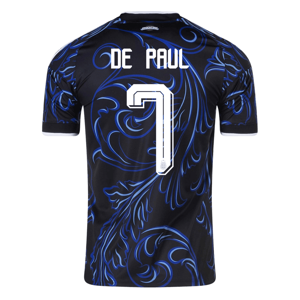 DE PAUL #7 Argentina Away Soccer Jersey World Cup 2026
