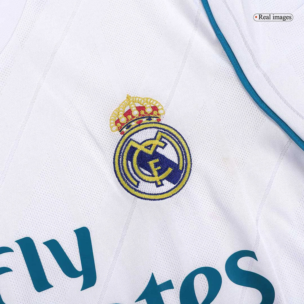 SERGIO RAMOS #4 Real Madrid Retro Jersey Home Soccer Shirt 2017/18