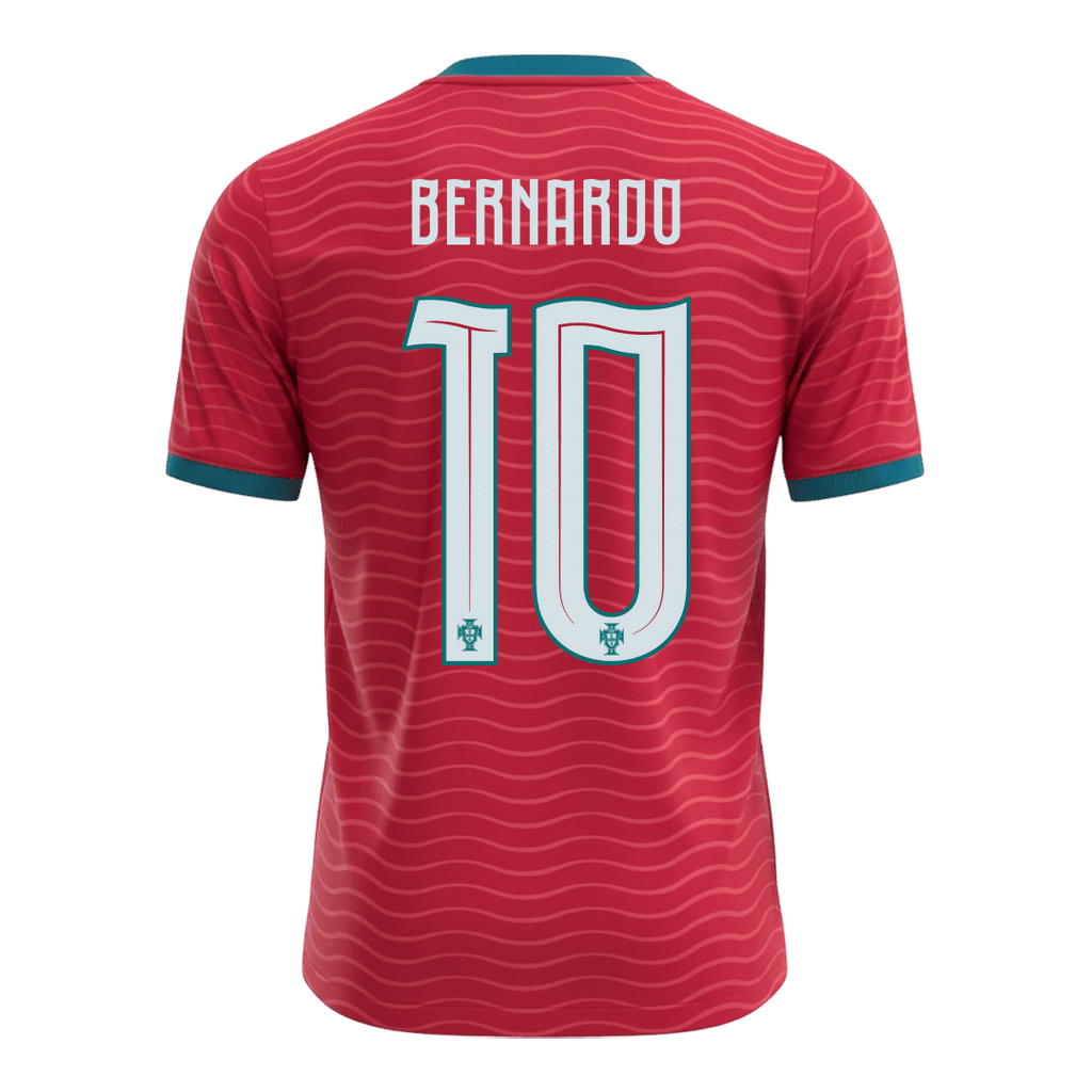 BERNARDO #10 Portugal Home Soccer Jersey World Cup 2026