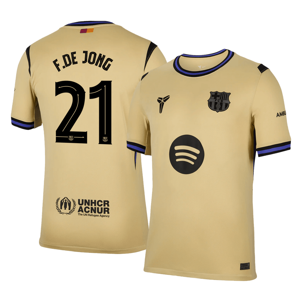 F.DE JONG #21 Barcelona Away Soccer Jersey 2025/26 -UCL