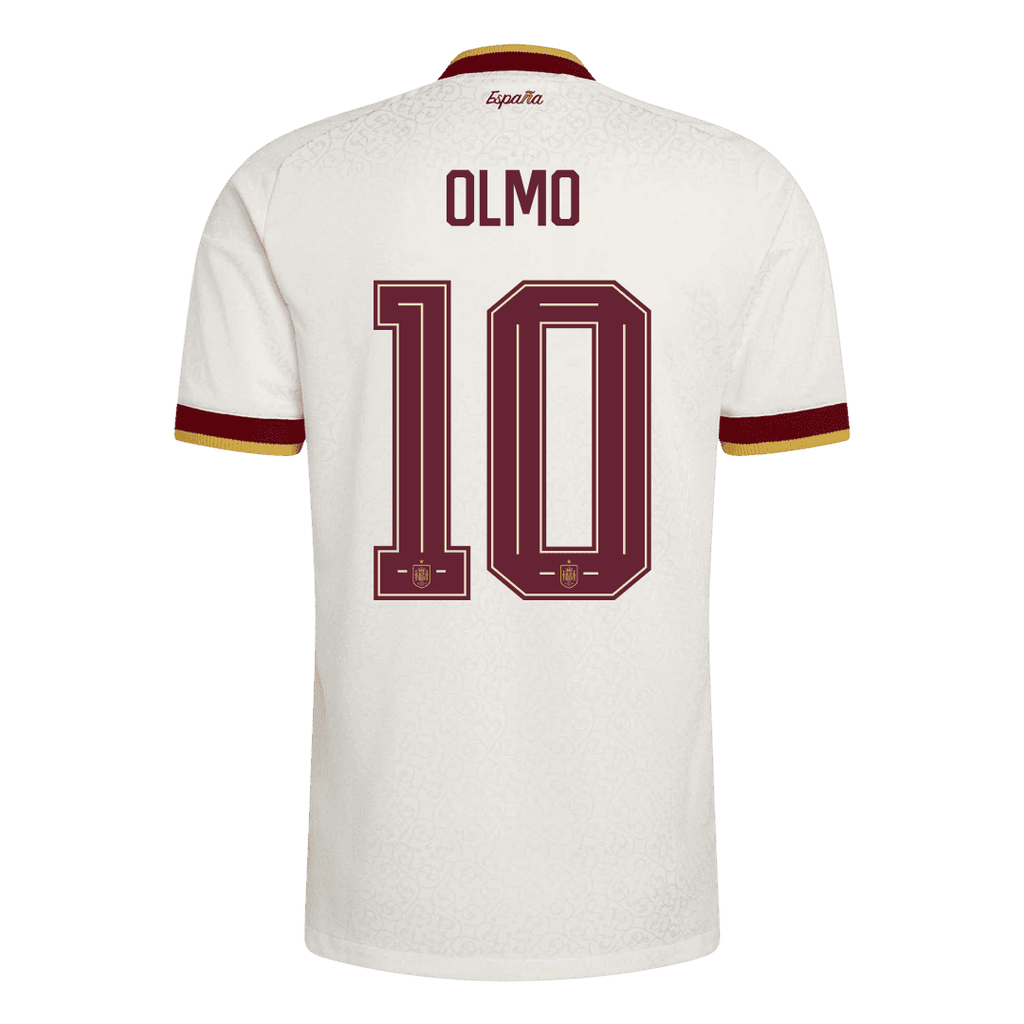 OLMO #10 Spain Away Player Version Jersey World Cup 2026 - Champion