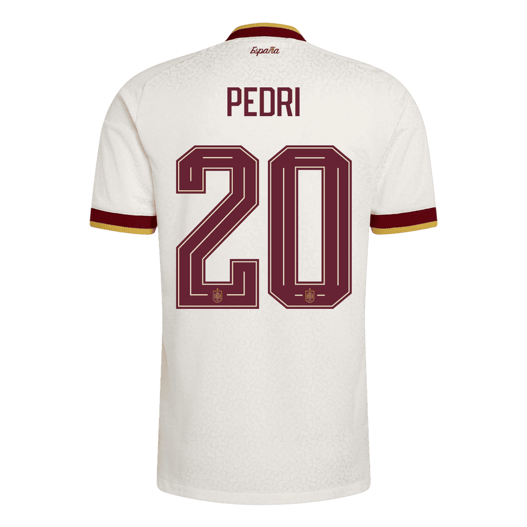 PEDRI #20 Spain Away Player Version Jersey World Cup 2026 - Champion