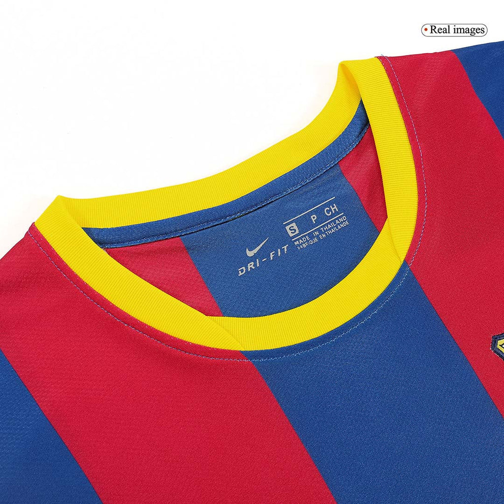 Retro DAVID VILLA #7 2010/11 Barcelona Home Soccer Jersey