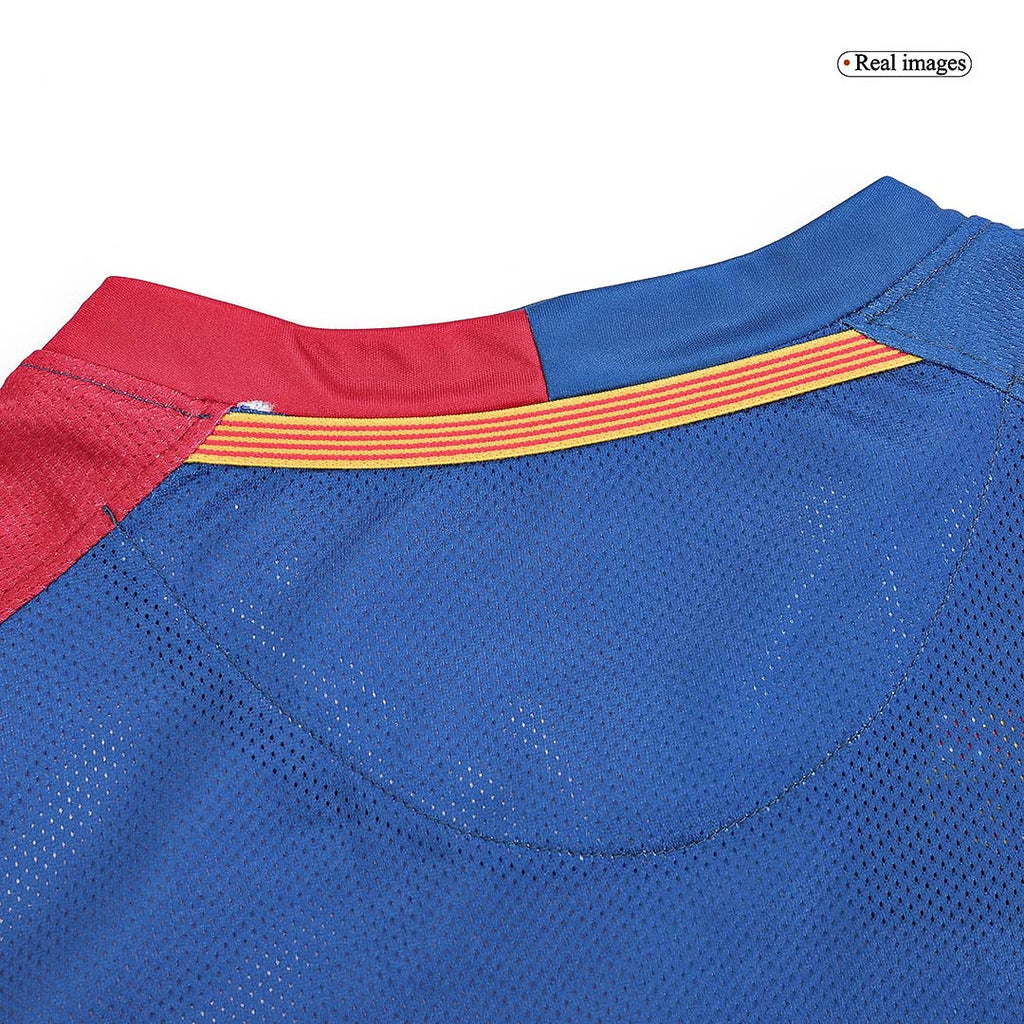 Retro Jersey A.INIESTA #8 Barcelona Retro Jersey Home Long Sleeve Soccer Shirt 2008/09 - UCL Final