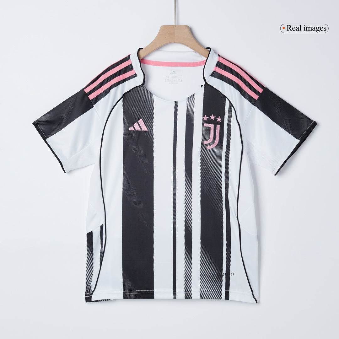 Juventus Home Kids Soccer Jerseys Full Kit 2025/26