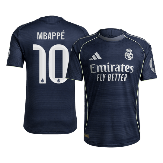 MBAPPÉ #10 Soccer player version Jersey Real Madrid Away Shirt 2025/26
