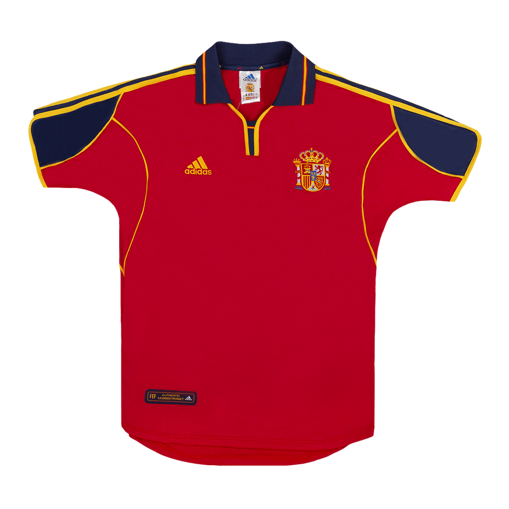 Retro 2000 Spain Home Soccer Jersey