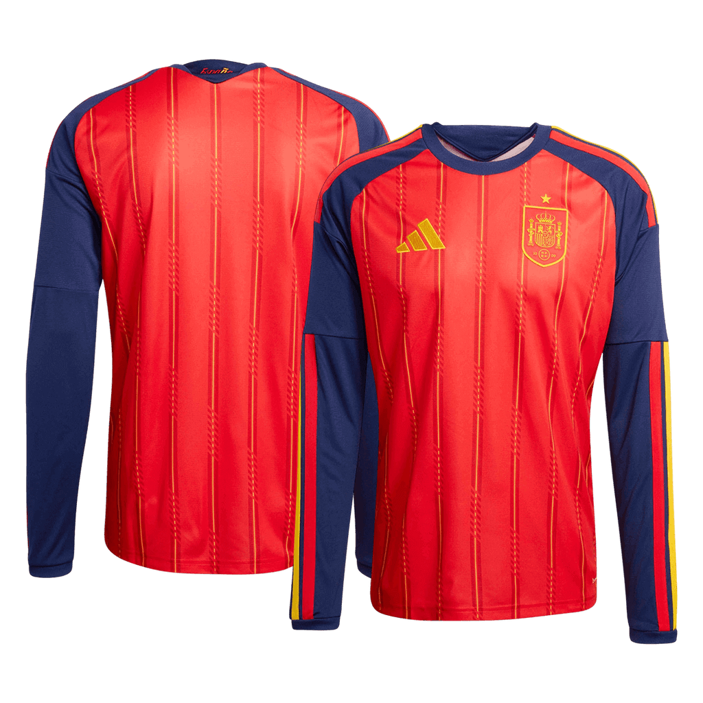 Spain Home Long Sleeve Jersey World Cup 2026