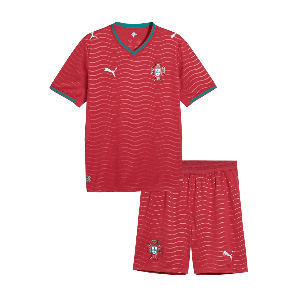 Portugal Home World Cup Kids Soccer Jerseys Kit 2026