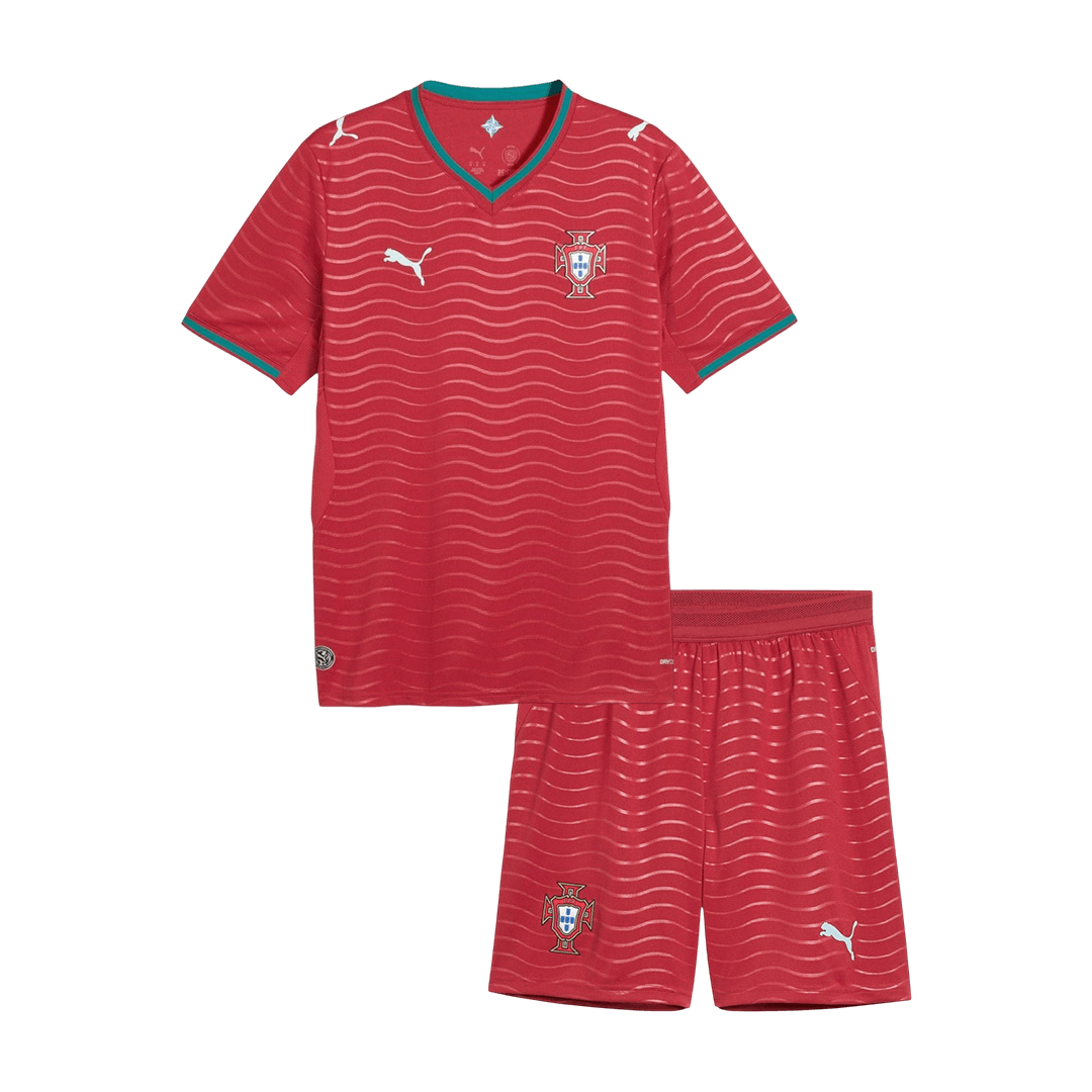 Portugal Home World Cup Kids Soccer Jerseys Kit 2026