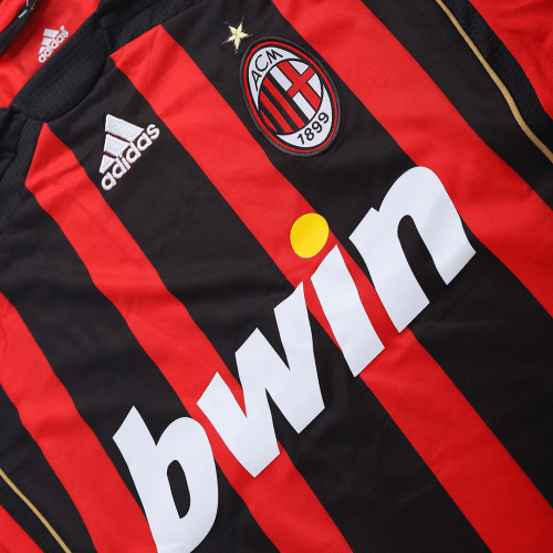 Retro 2006/07 AC Milan Home Long Sleeve Soccer Jersey