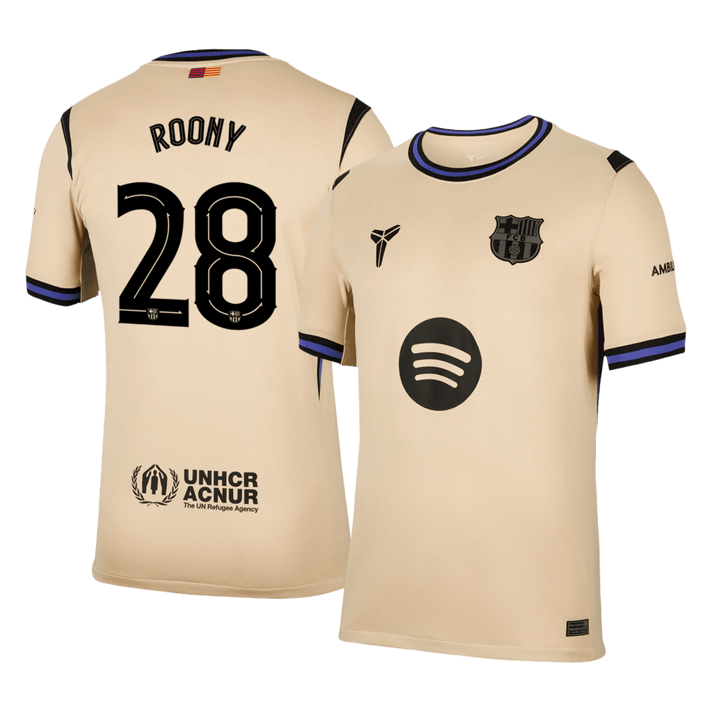 ROONY #28 Barcelona Away Soccer Jersey 2025/26