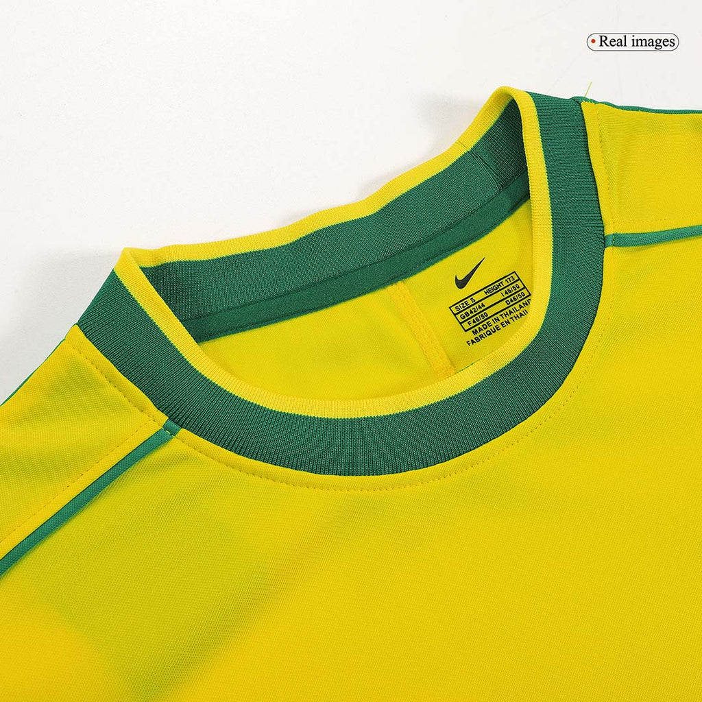 CAFU #2 Retro 1998 Brazil Home Soccer Jersey - World Cup