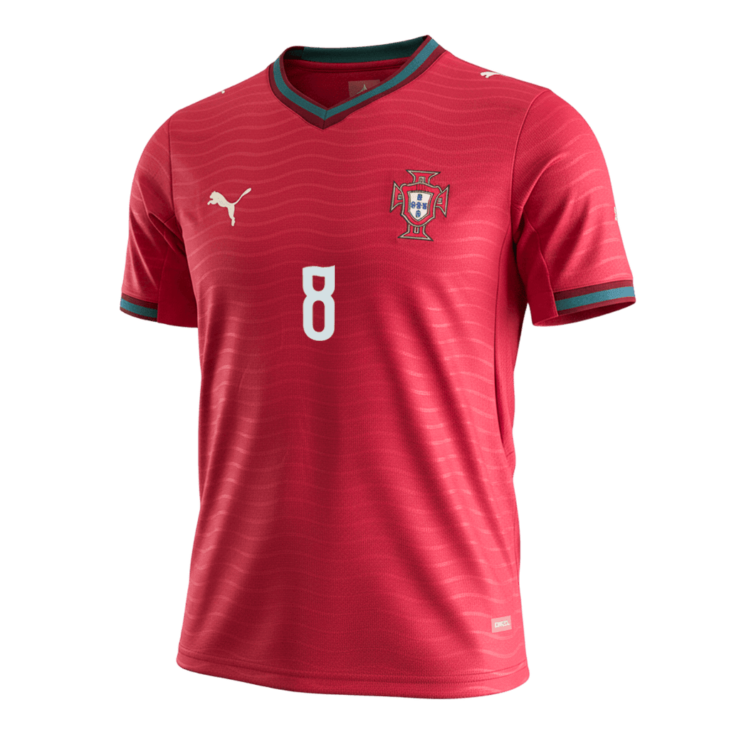 B.FERNANDES #8 Portugal Home Soccer Jersey World Cup 2026