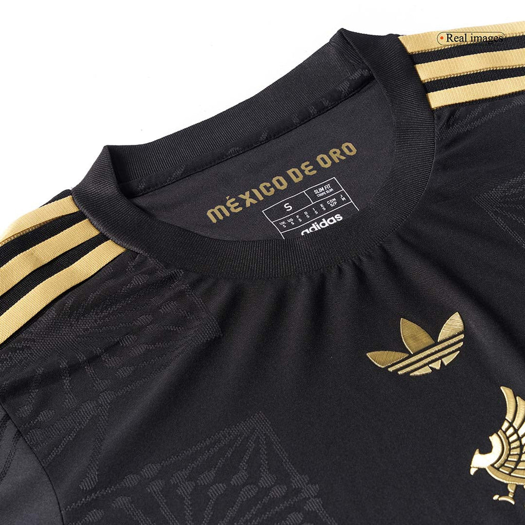 Mexico Third Away Long Sleeve Authentic Jerseys Kit 2025 - Gold Cup