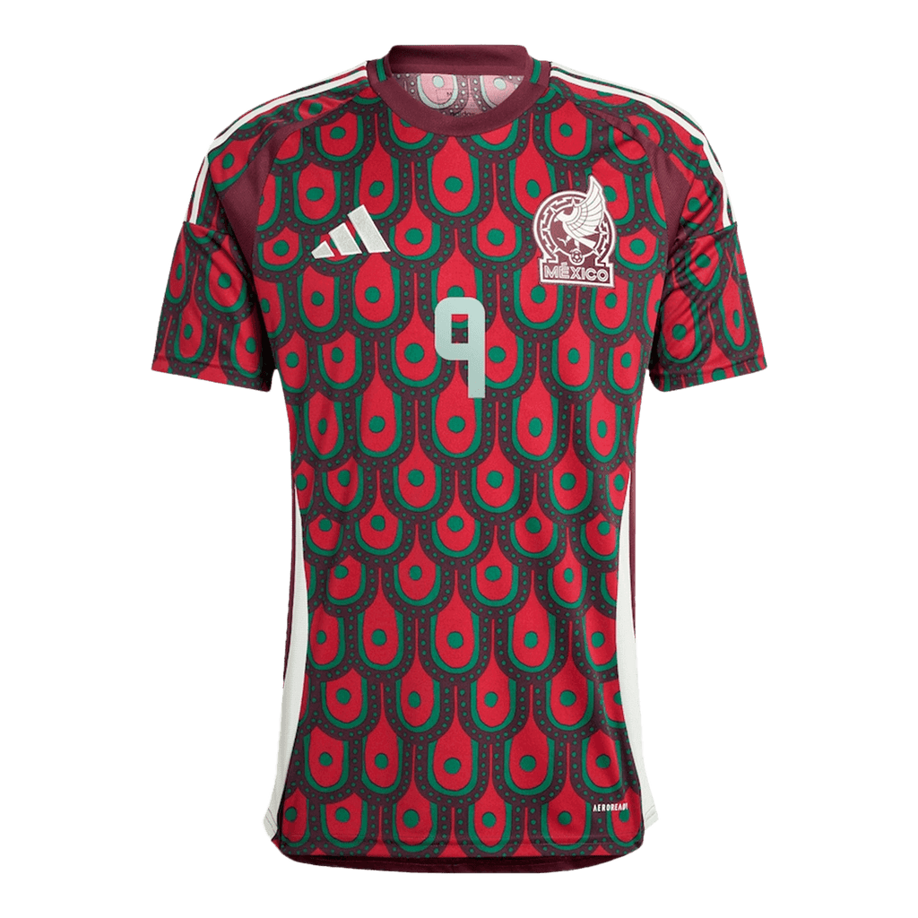 RAUL #9 Mexico Soccer Jersey Home Custom Shirt 2024