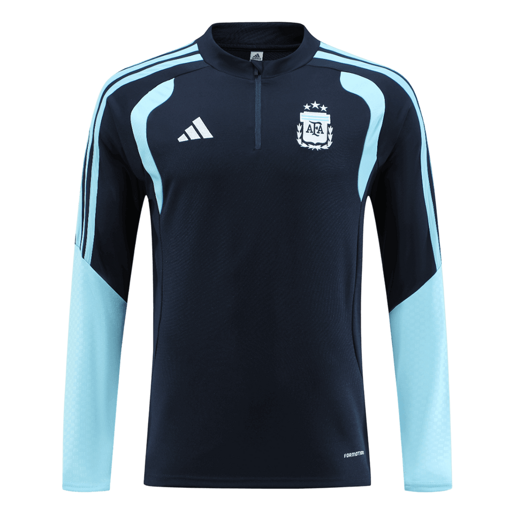 Argentina 1/4 Zip Tracksuit 2026 Kids Navy