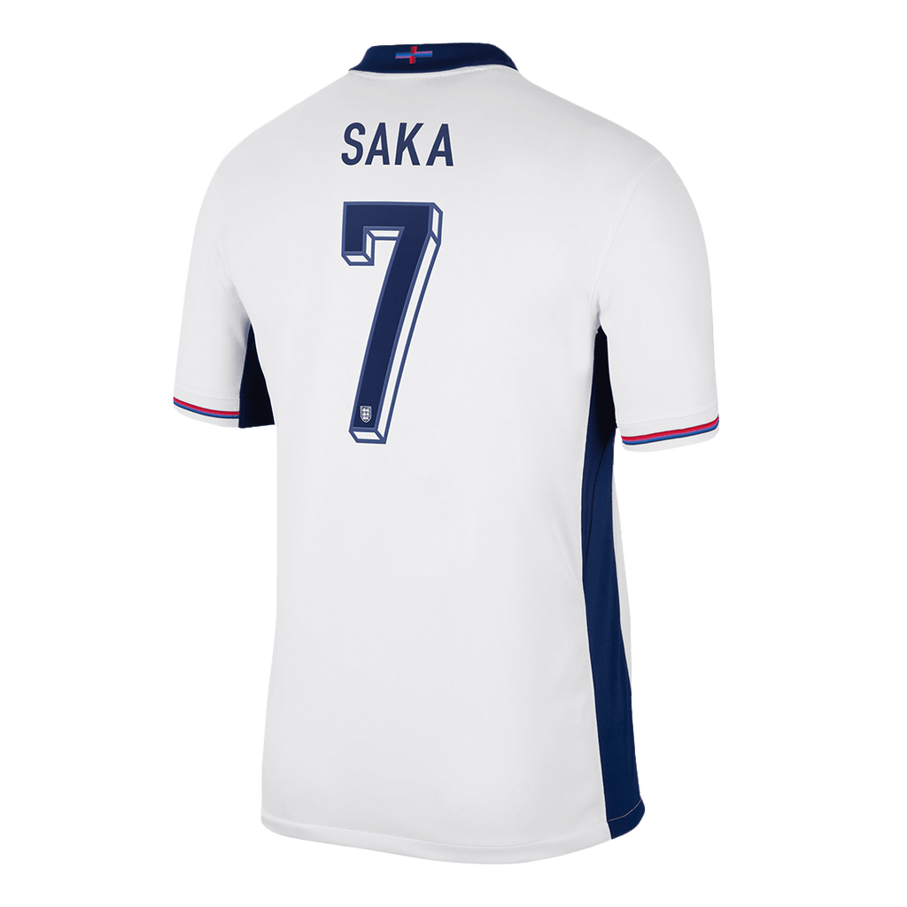 SAKA #7 England Home Soccer Jersey Euro 2024