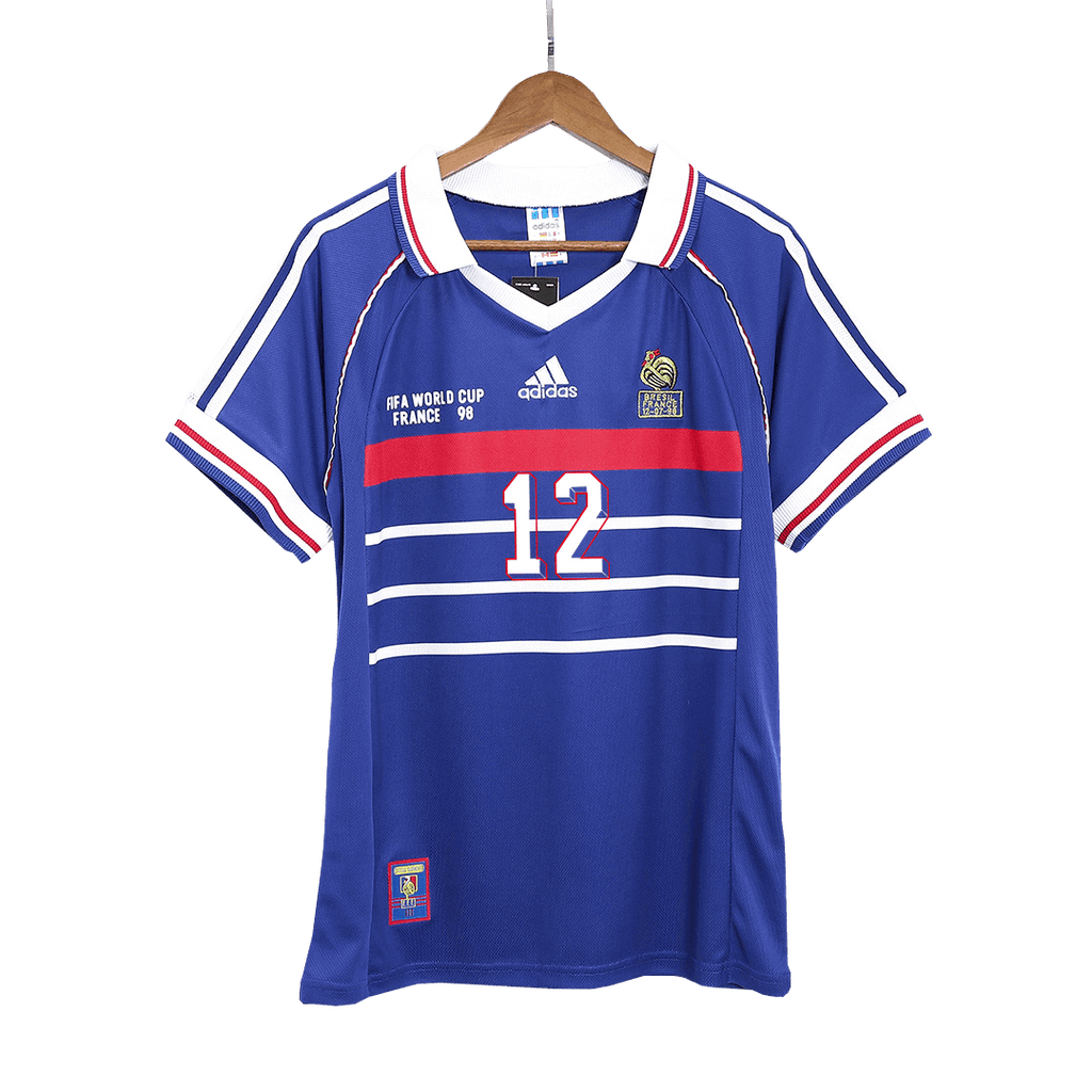 Retro HENRY #12 1998 France World Cup Home Soccer Jersey