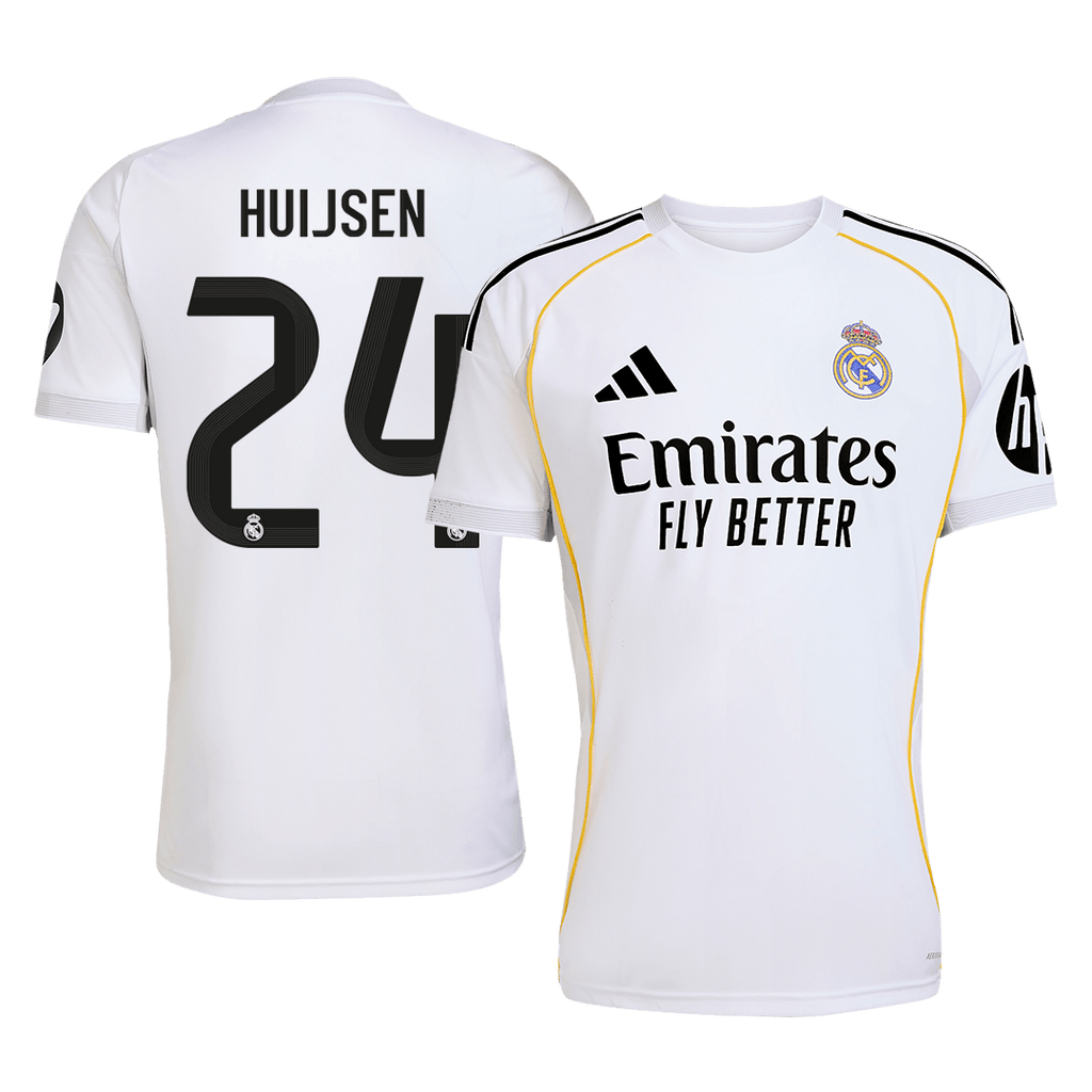 HUIJSEN #24 Real Madrid Home Soccer Jersey 2025/26