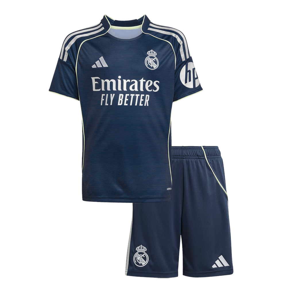 Real Madrid Away Kids Soccer Jerseys Kit 2025/26