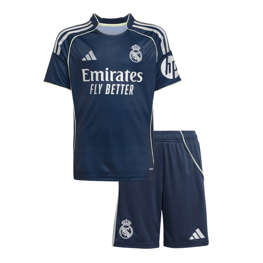 Real Madrid Away Kids Soccer Jerseys Kit 2025/26
