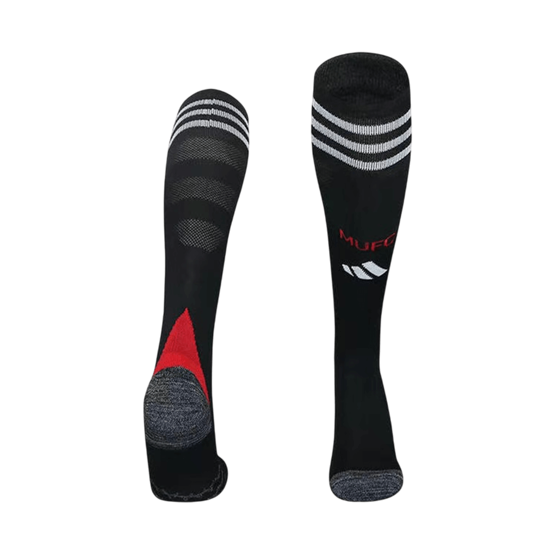 Manchester United Home Soccer Socks 2025/26 Kids