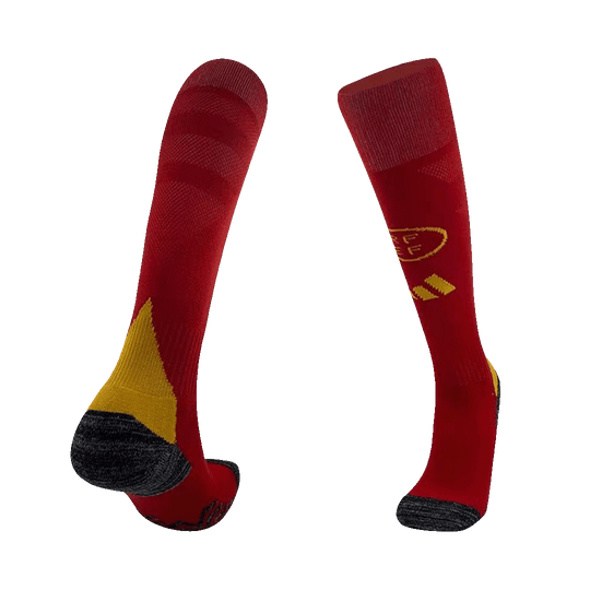 Spain Home Soccer Socks 2024