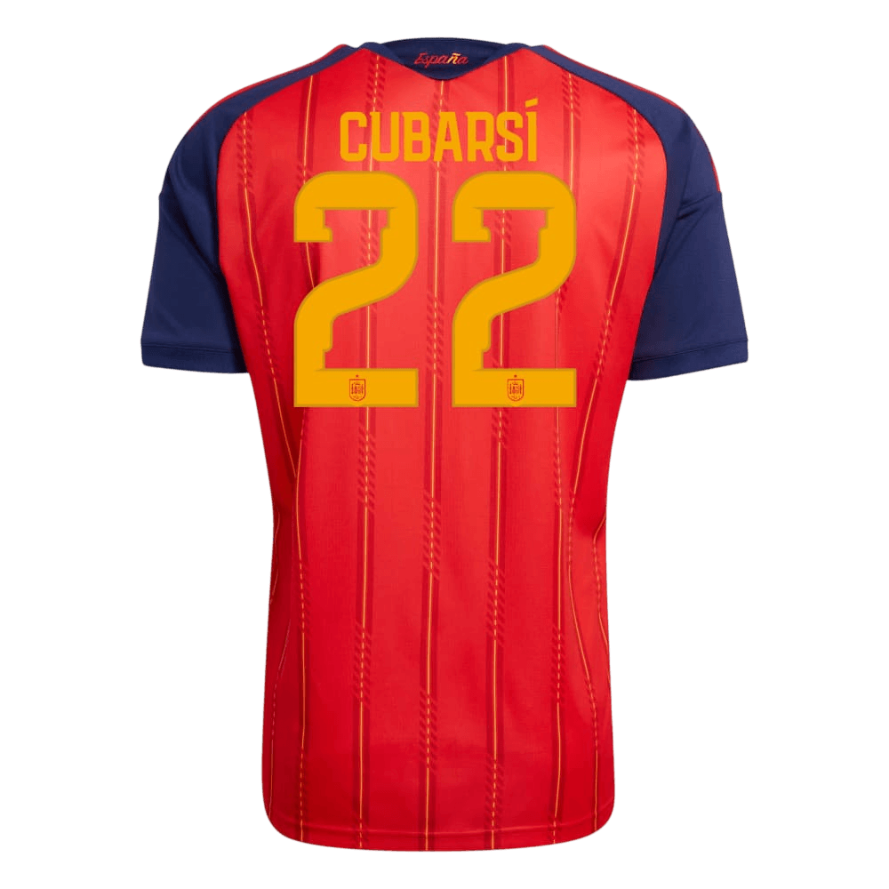 CUBARSí #22 Spain Home Soccer Jersey World Cup 2026