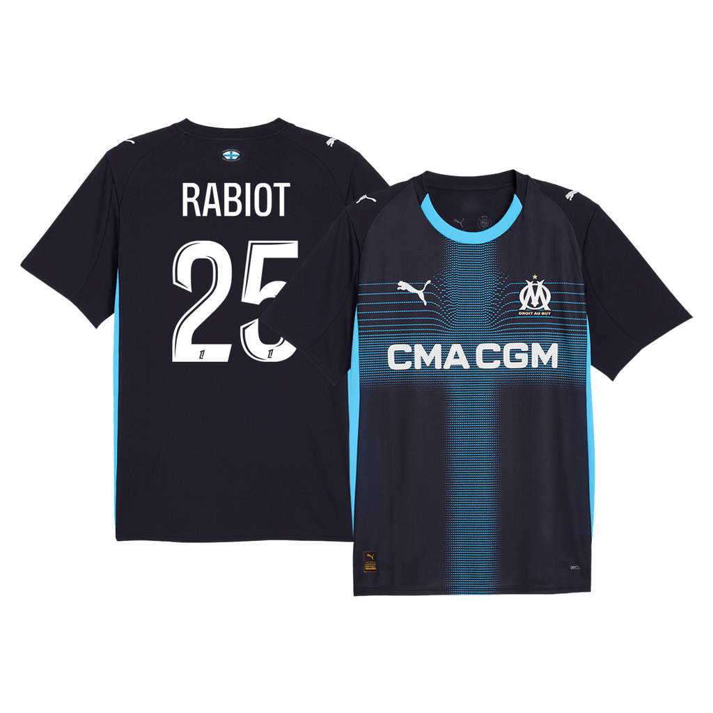 RABIOT #25 Marseille Away Soccer Jersey 2025/26