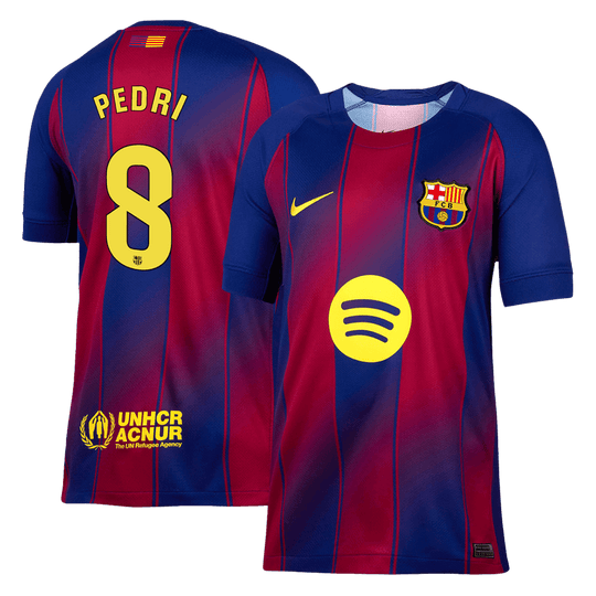 PEDRI #8 Barcelona Home Soccer Jersey 2025/26