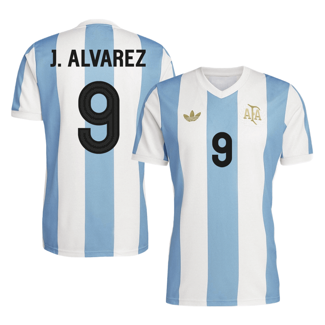 J.ALVAREZ #9 Argentina Soccer Jersey 2024- 50th Anniversary