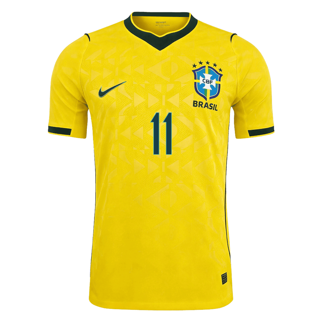 RAPHINHA #11 Brazil Home Player Version Jersey World Cup 2026