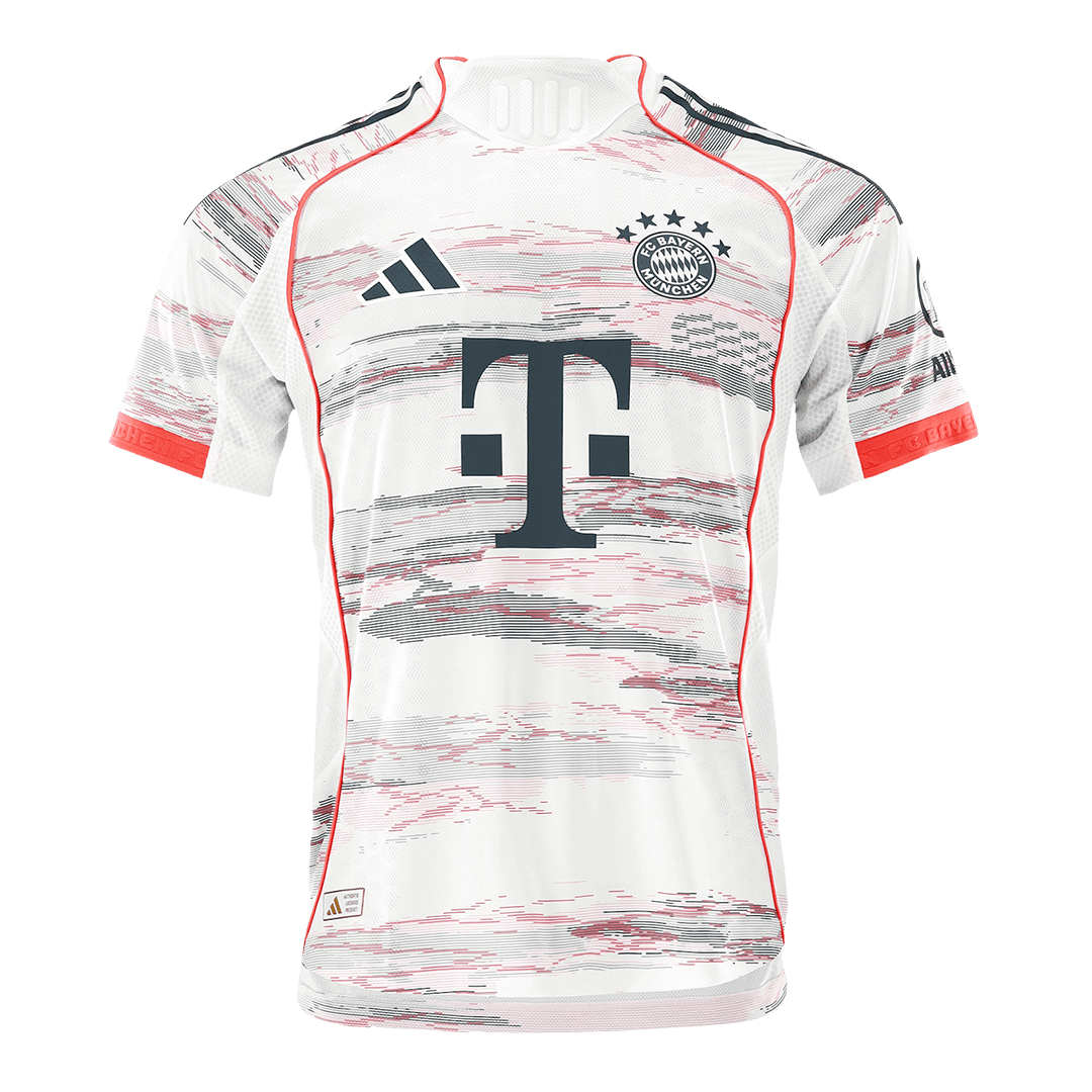 Authentic KANE #9 Bayern Munich Away Soccer Jersey 2025/26 White